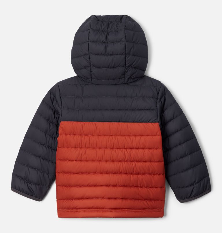Thumbnail: Boys' Toddler Powder Lite Hooded Jacket, Color: Warp Red, Shark, image 2