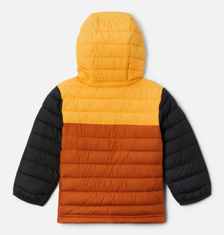 Boys' Toddler Powder Lite Hooded Jacket, Color: Warm Copper, Mango, Black, image 2