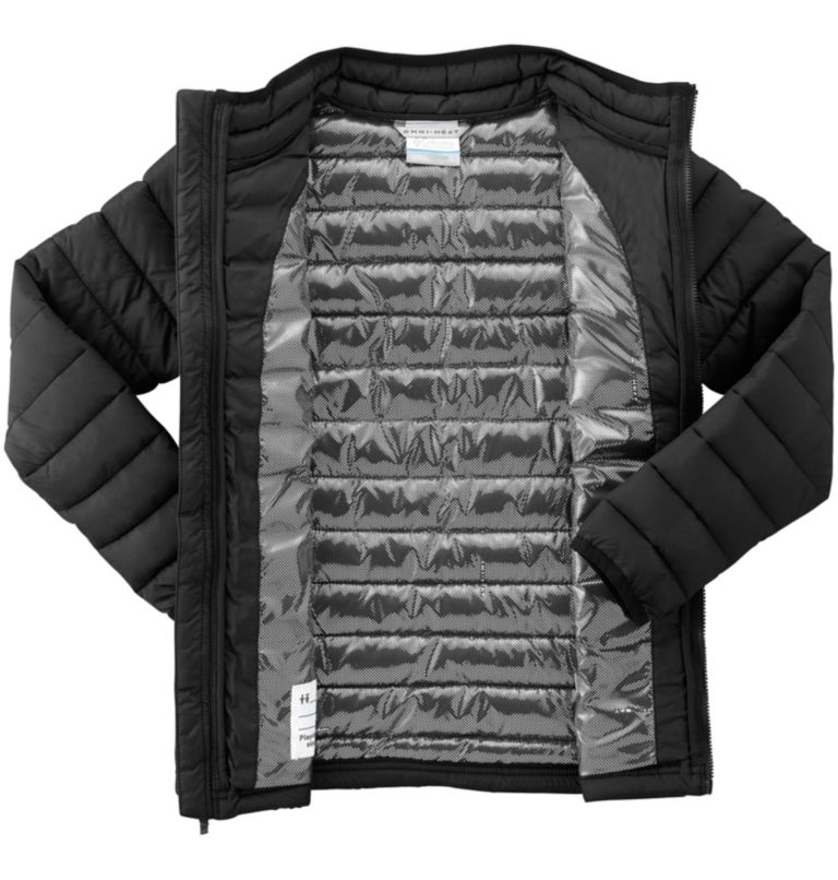 Powder Lite Boys Insulated Jacket, Color: Black, image 3