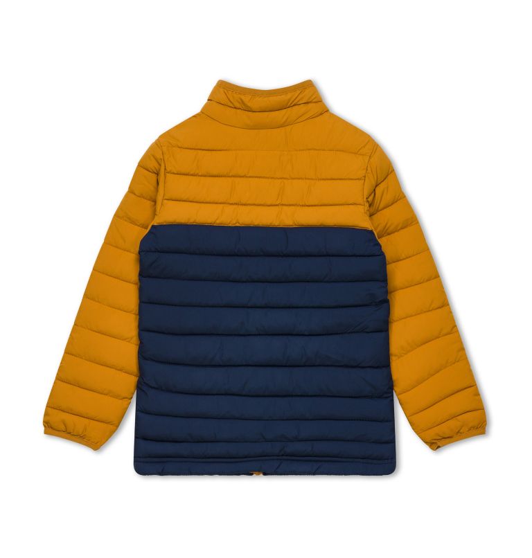 Chaqueta Powder Lite para Niño, Color: Collegiate Navy, Canyon Gold, image 2