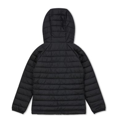 Powder Lite&trade; Kapuzenjacke f&uuml;r M&auml;dchen Powder Lite&trade; Girls Hooded Jacket | 012 | XS, Black, back