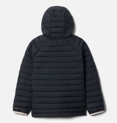 Powder Lite&trade; Kapuzenjacke f&uuml;r M&auml;dchen Powder Lite&trade; Girls Hooded Jacket | 012 | XS, Black, back