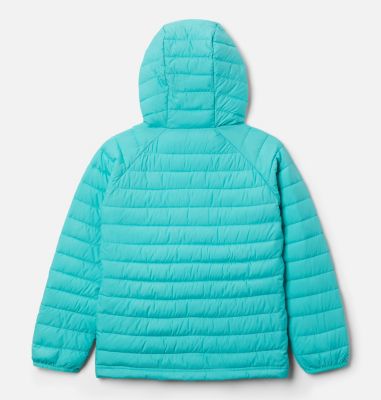Powder Lite&trade; Kapuzenjacke f&uuml;r M&auml;dchen Powder Lite&trade; Girls Hooded Jacket | 012 | XS, Dolphin, back