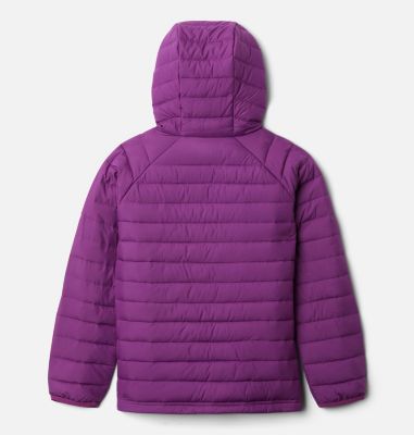 Powder Lite&trade; Kapuzenjacke f&uuml;r M&auml;dchen Powder Lite&trade; Girls Hooded Jacket | 012 | XS, Plum, back