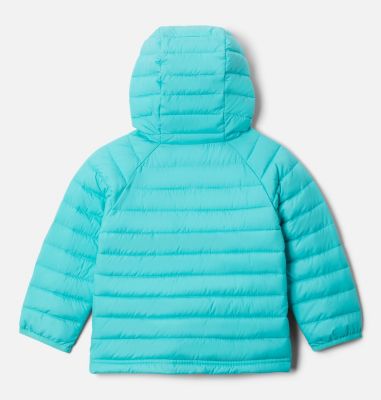 Toddlers' Powder Lite&trade; Hooded Jacket - Girls Powder Lite&trade; Girls Hooded Jacket | 356 | 2T, Dolphin, back