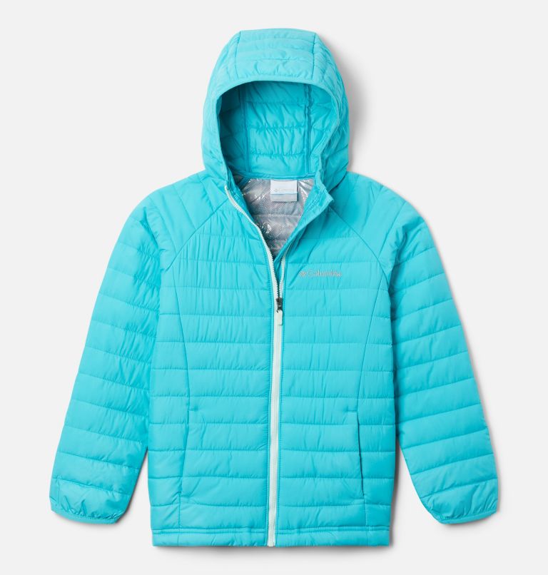 Girls’ Powder Lite Hooded Jacket, Color: Geyser, image 1