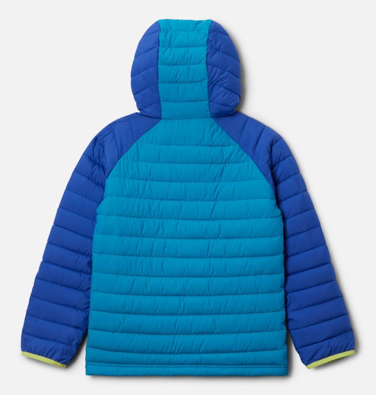 Manteau à capuchon Powder Lite pour fille, Color: Lapis Blue, Fjord Blue, image 2