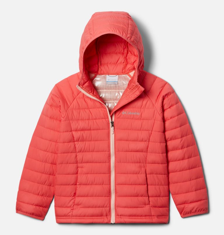 Girls’ Powder Lite Hooded Jacket, Color: Blush Pink, image 1