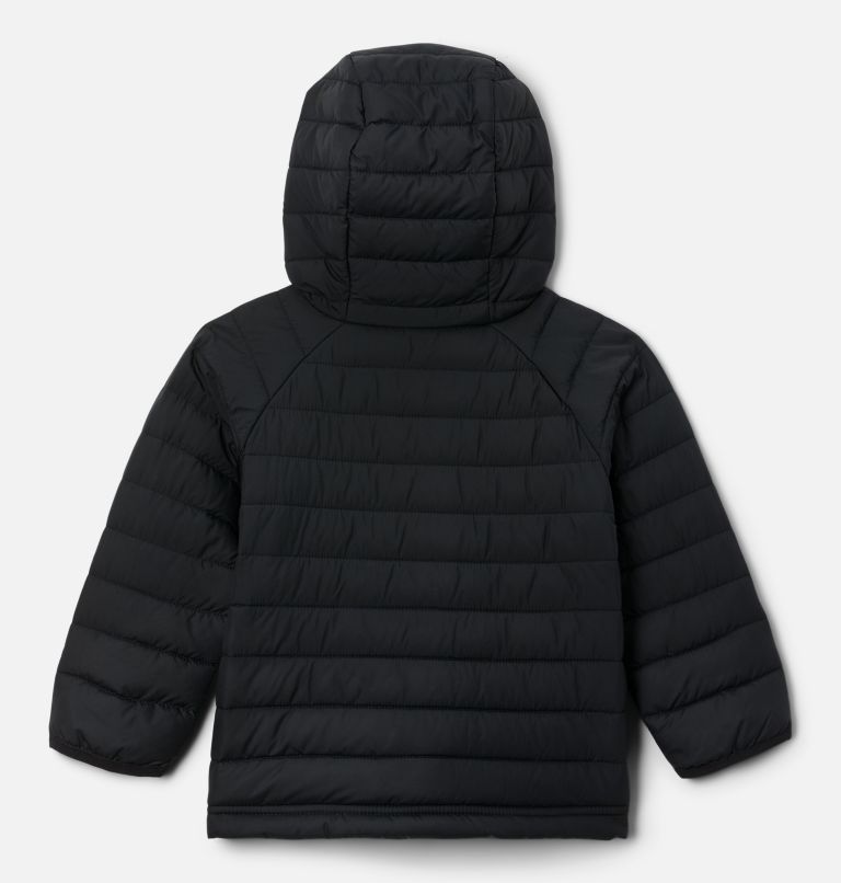 Girls' Toddler Powder Lite Hooded Jacket, Color: Black, image 2