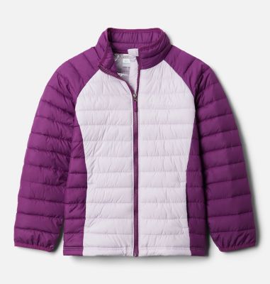 Chaqueta Powder Lite&trade; para ni&ntilde;a Powder Lite&trade; Girls Jacket | 012 | XS, Pale Lilac, Plum, front