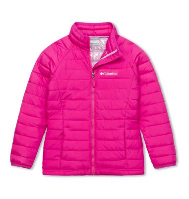 Powder Lite&trade; Girls Jacket Powder Lite&trade; Girls Jacket | 695 | XL, Pink Ice, front