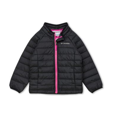 Girls' Powder Lite Jacket Powder Lite&trade; Girls Jacket | 695 | 2T, Black, front
