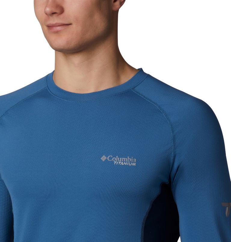 Omni-Heat 3D Knit Crew Top | 461 | XXL, Color: Scout Blue, Collegiate Navy, image 3
