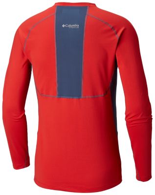 Men&rsquo;s Titanium Omni-Heat 3D&trade; Knit Crew Top Omni-Heat 3D&trade; Knit Crew Top | 664 | L, Red Spark, Dark Mountain, back