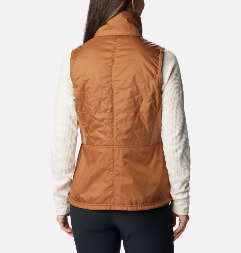 Women’s Mix It Around II Vest, Color: Camel Brown, image 2
