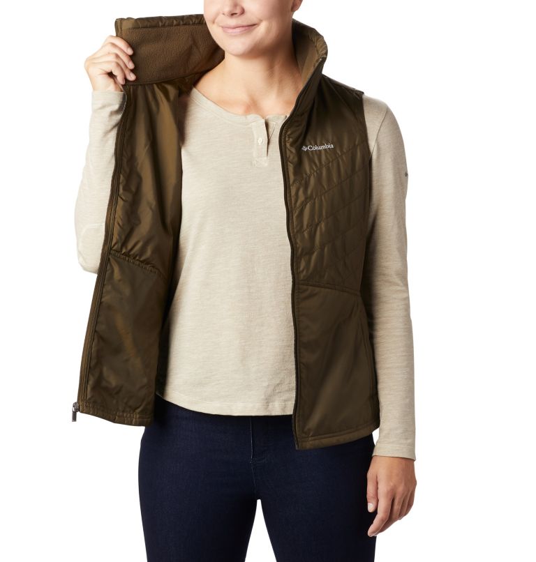 Women’s Mix It Around II Vest, Color: Olive Green, image 5