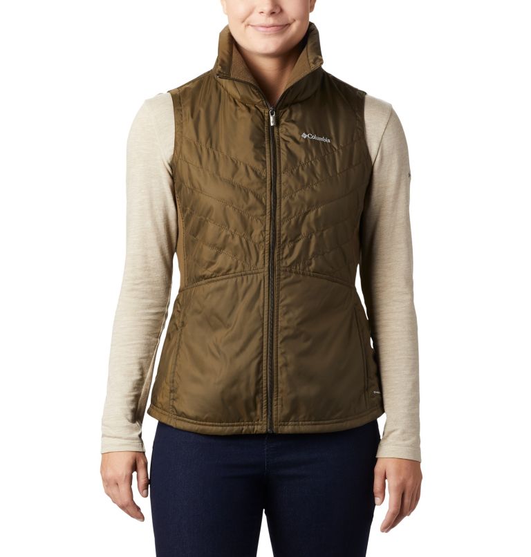 Women’s Mix It Around II Vest, Color: Olive Green, image 1