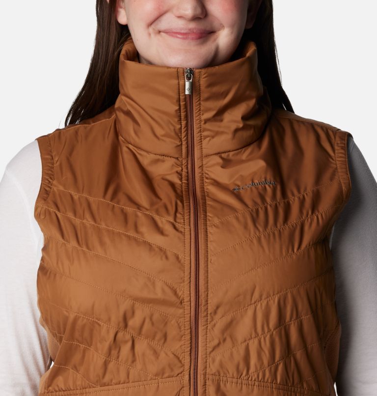 Women’s Mix It Around II Vest - Plus Size, Color: Camel Brown, image 4