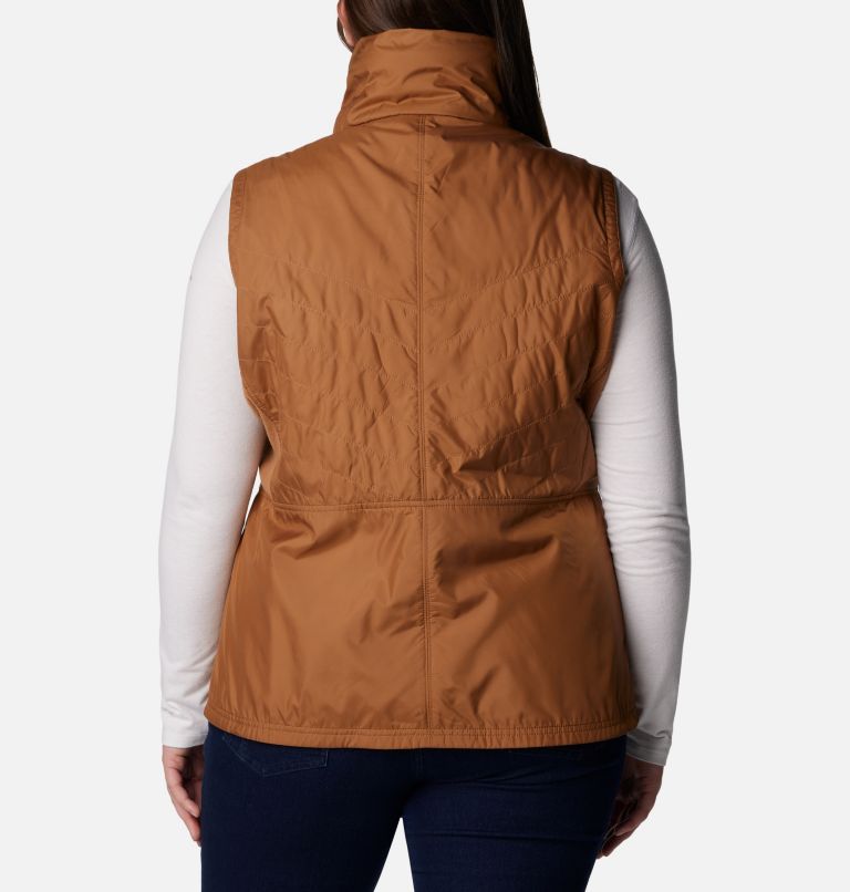 Women’s Mix It Around II Vest - Plus Size, Color: Camel Brown, image 2
