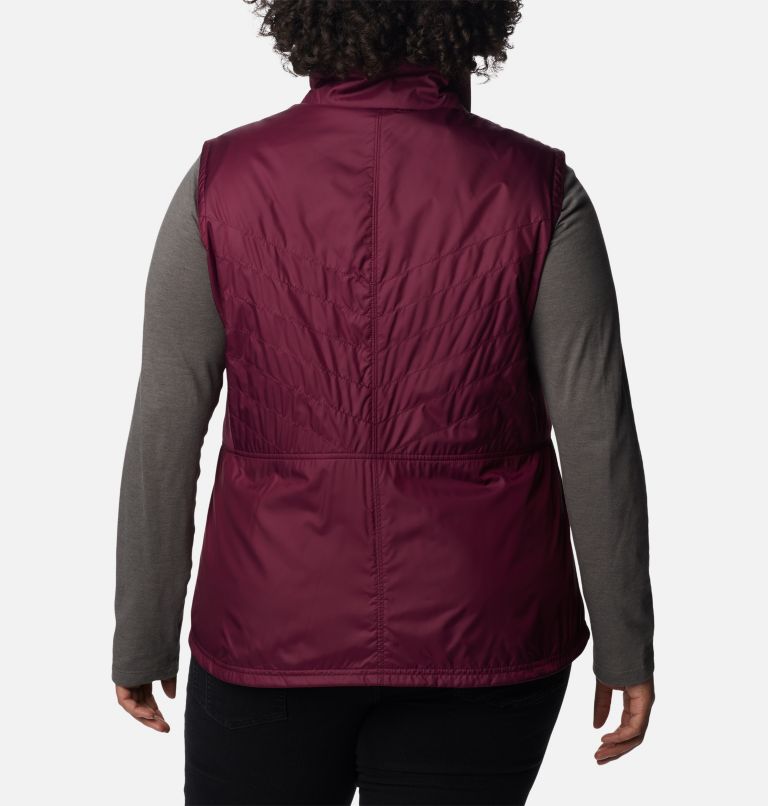 Thumbnail: Women’s Mix It Around II Vest - Plus Size, Color: Marionberry, image 2