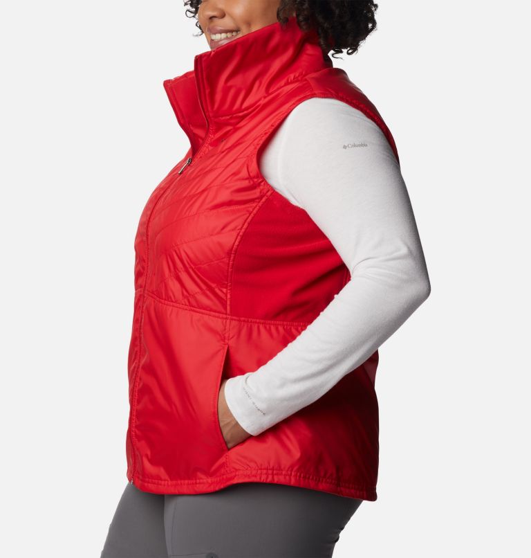 Thumbnail: Women’s Mix It Around II Vest - Plus Size, Color: Red Lily, image 3