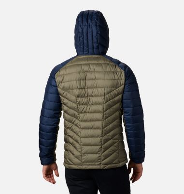 Men's Horizon Explorer&trade; Hooded Jacket Horizon Explorer&trade; Hooded Jacket | 821 | L, Stone Green, Collegiate Navy, back