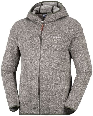 Men's Boubioz&trade; Hooded Fleece Jacket Boubioz&trade; Hooded Full Zip Fleece | 213 | L, Peatmoss, front