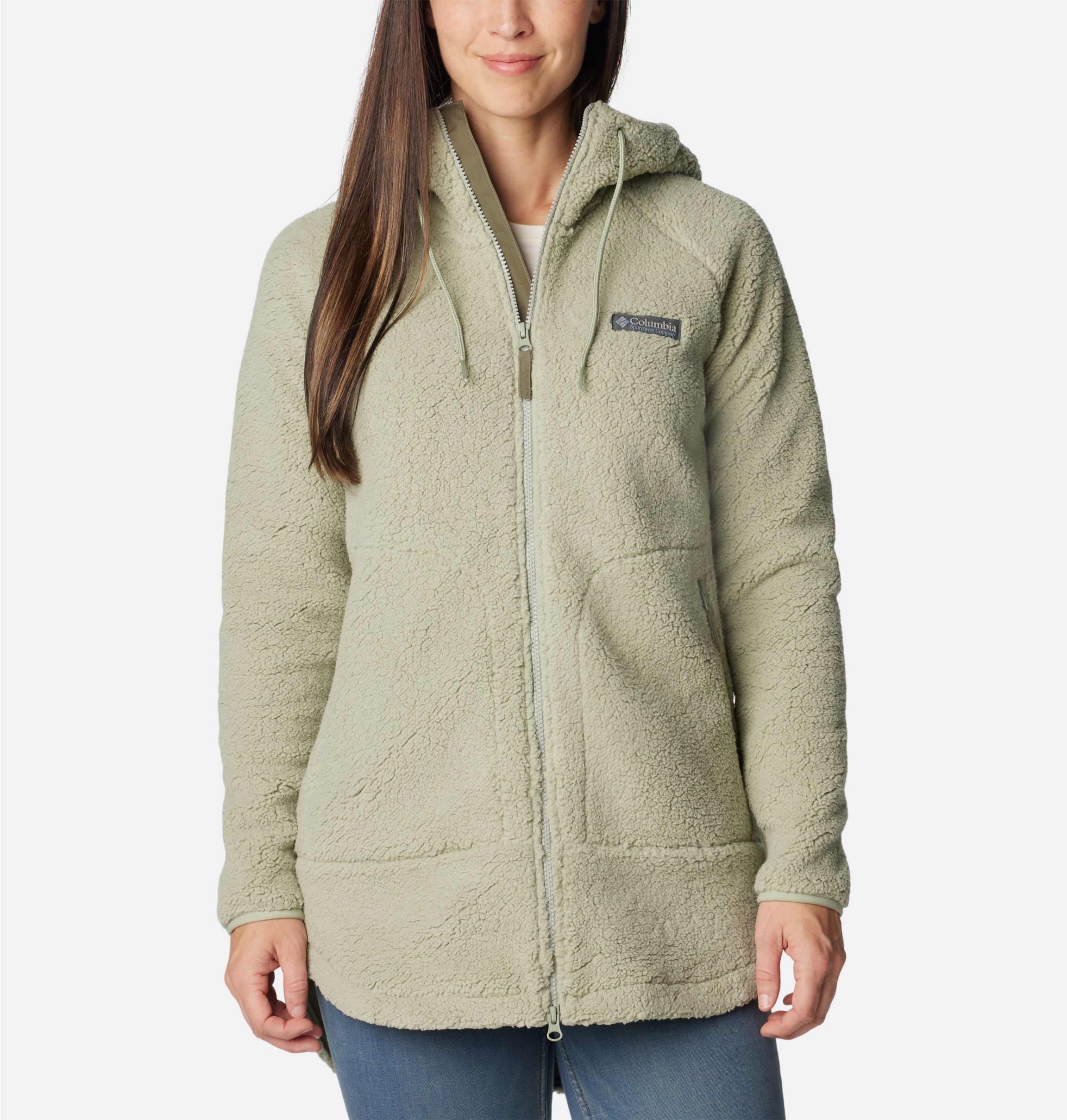 Veste Mi-Longue en Polaire Sherpa CSC™ Femme