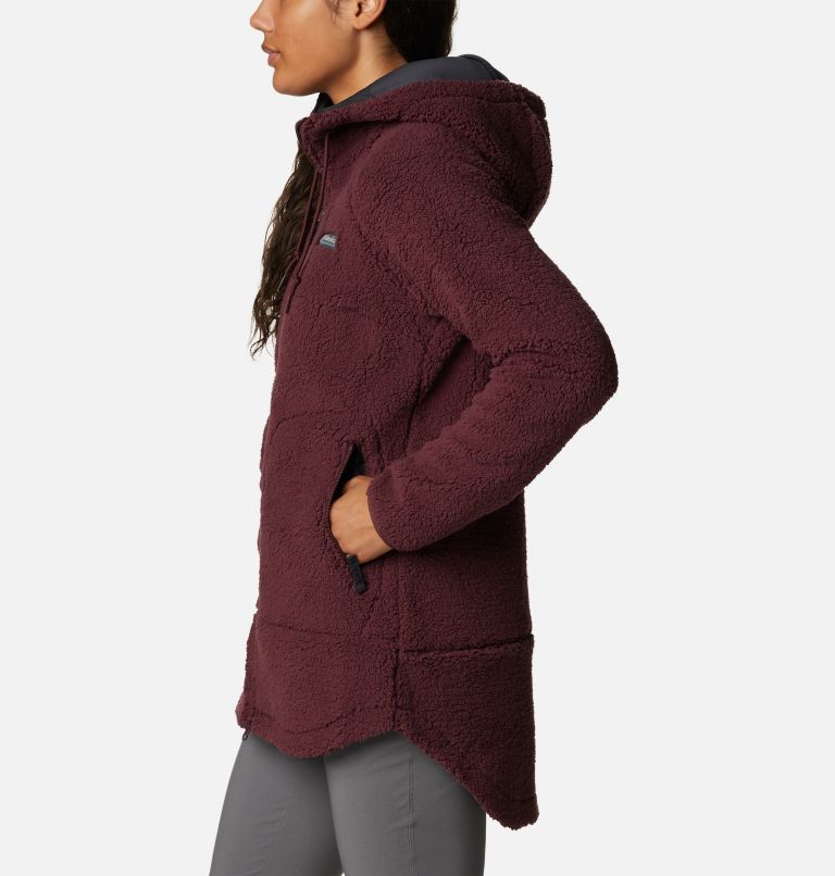 Women's CSC Sherpa Jacket, Color: Malbec, image 3