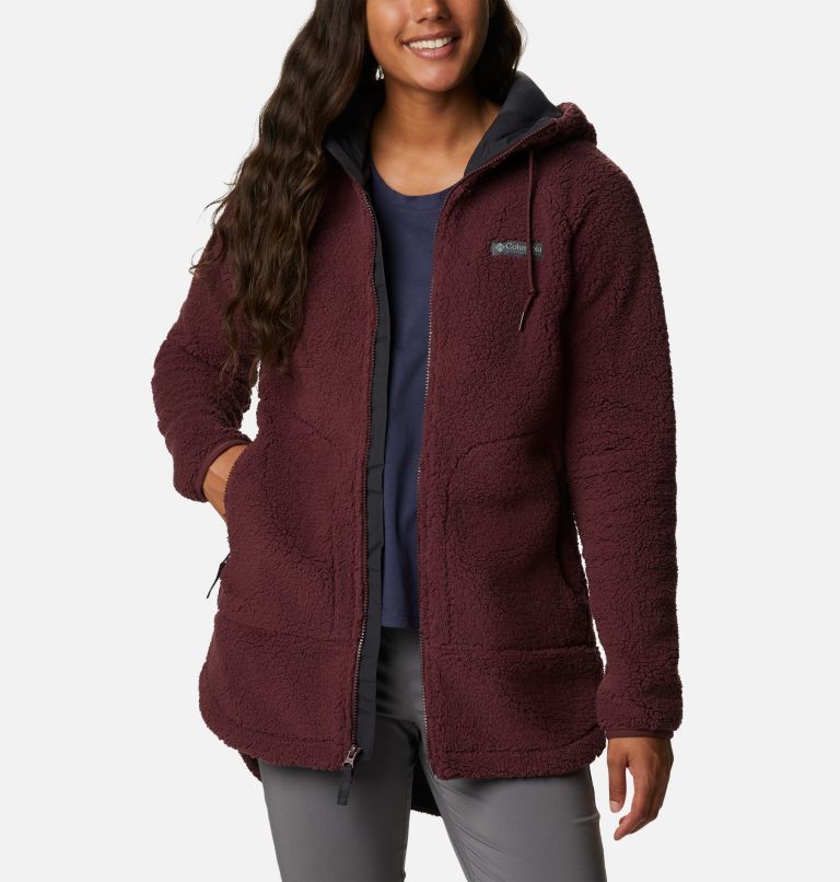 Women's CSC Sherpa Jacket, Color: Malbec, image 6