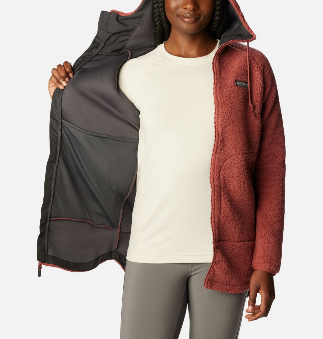 Manteau en laine polaire Sherpa CSC™ pour femme 5