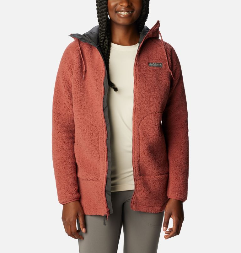 Women's CSC Sherpa Jacket, Color: Beetroot, image 6