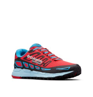 Zapato de carrera trail invernal Bajada&trade;&nbsp;III para mujer BAJADA&trade; III WINTER | 653 | 10, Red Camellia, Blue Chill, 3/4 front
