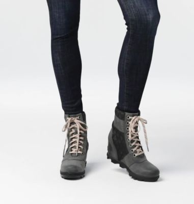 sorel women's lexie wedge felt casual boots