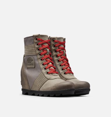 sorel boots red laces