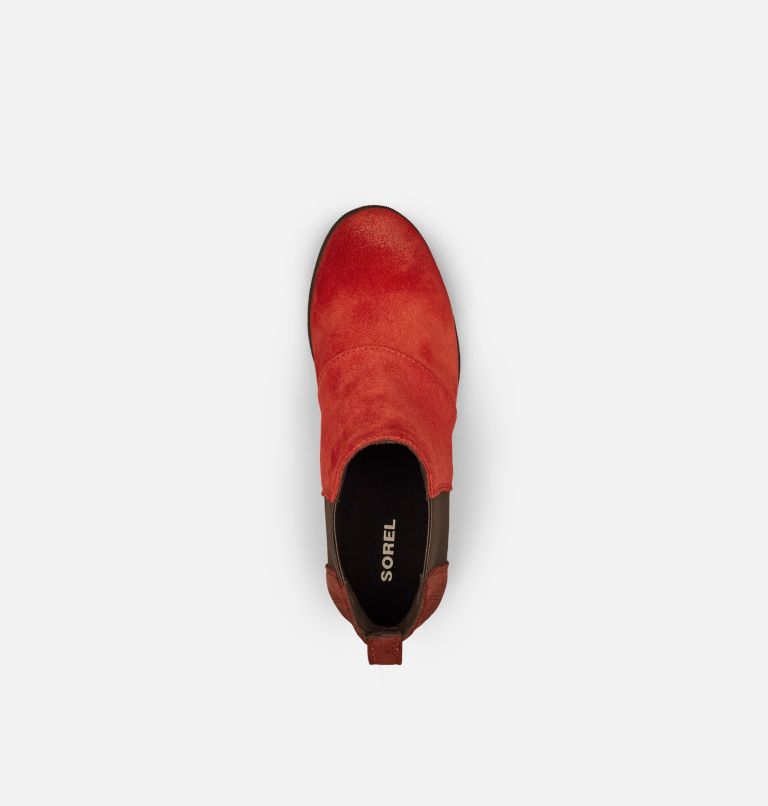 Women's Joan of Arctic Wedge Chelsea Boot, Color: Carnelian Red, image 5