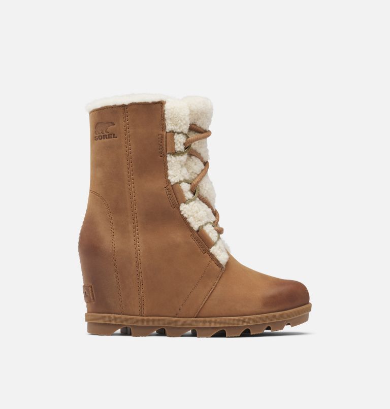 Shearling hot sale wedge booties