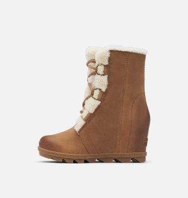 joan of arctic wedge ii genuine shearling bootie