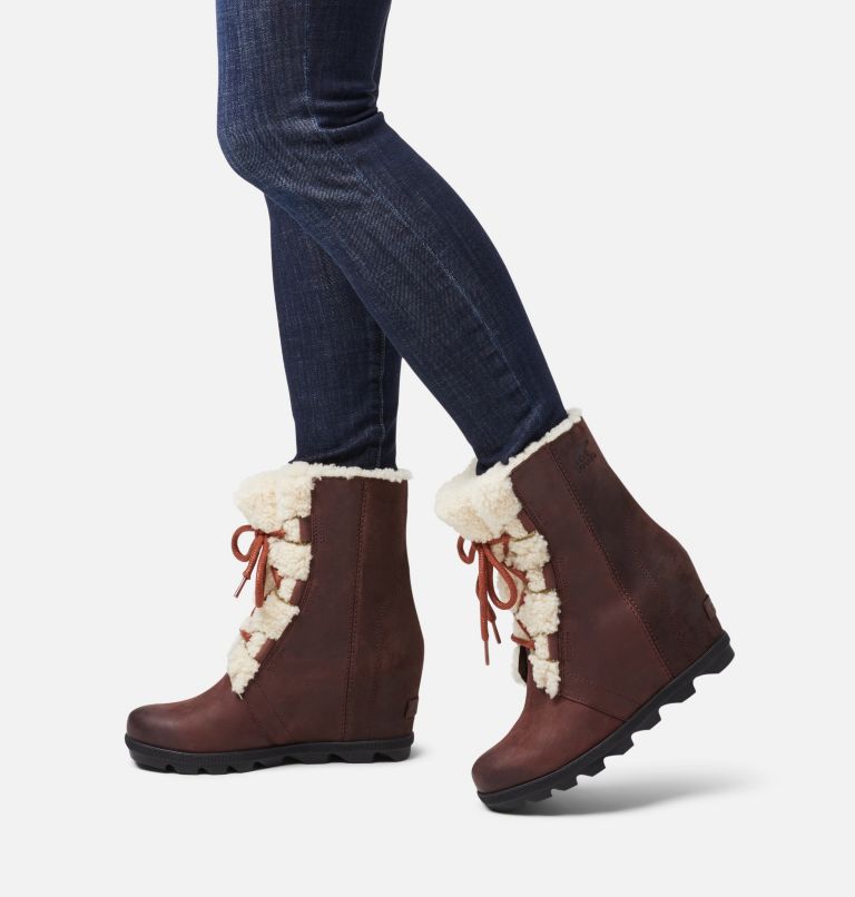 Sorel joan of arctic wedge shearling boots on sale