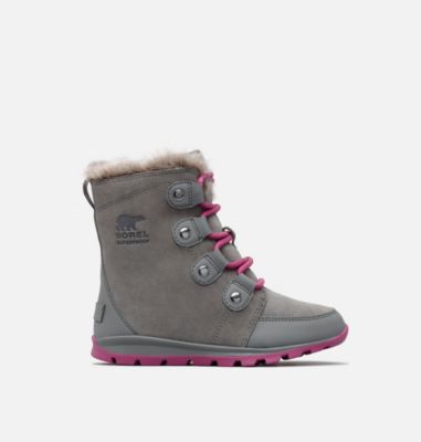 Big Kids&rsquo; Whitney&trade; Suede Boot YOUTH WHITNEY&trade; SUEDE | 052 | 5, Quarry, Raspberry, front