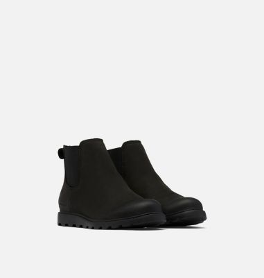 black chelsea boots mens leather