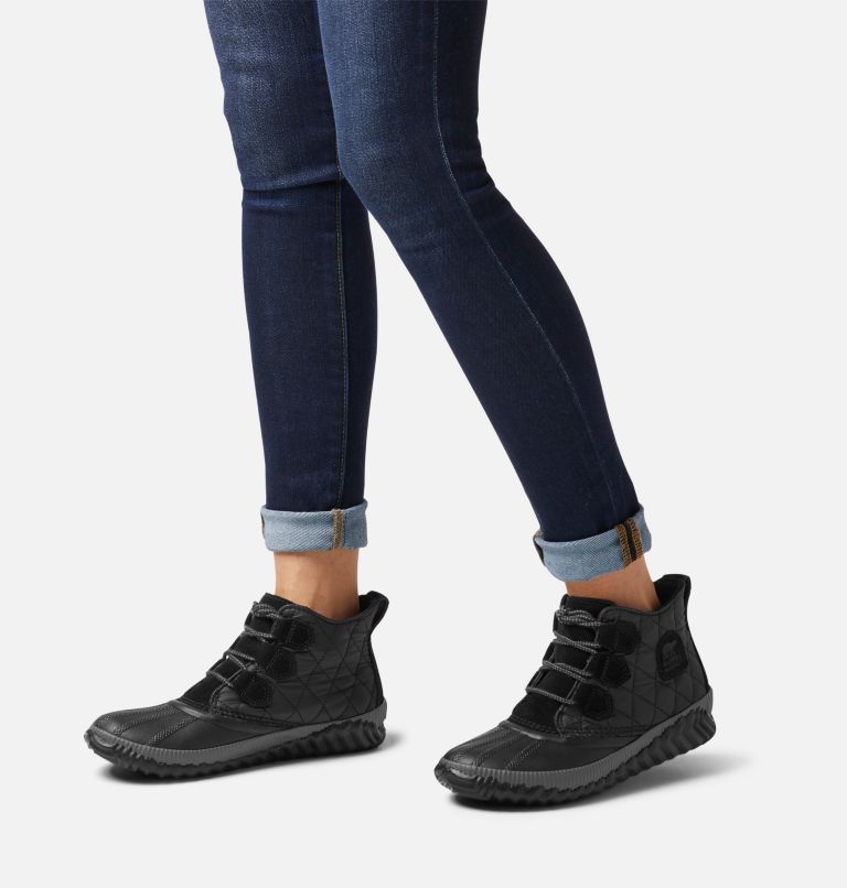 Women's Out ’N About Plus Boot, Color: Black, Quilted, image 7