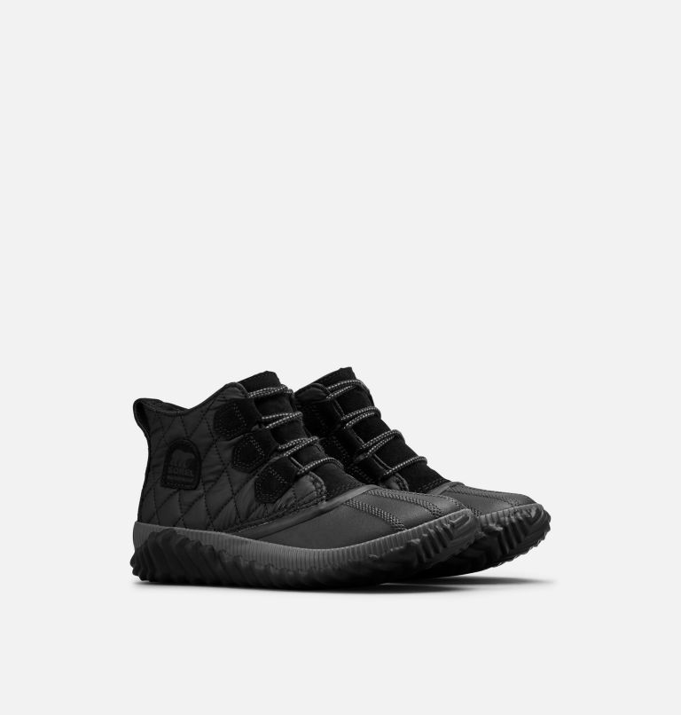 Women's Out ’N About Plus Boot, Color: Black, Quilted, image 2