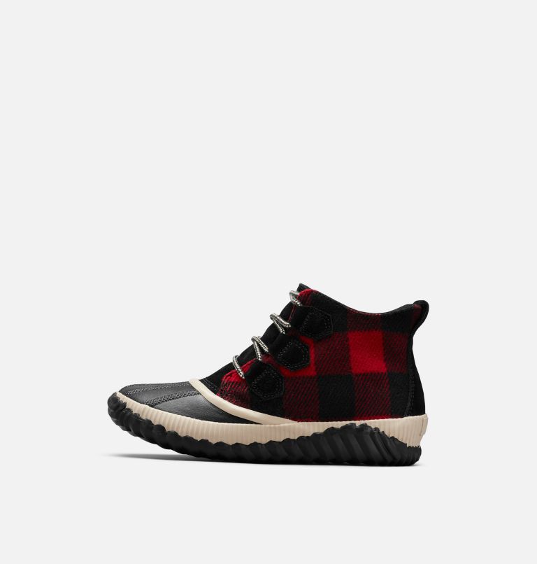 Women's Out ’N About Plus Boot, Color: Black, Red Plaid, image 4