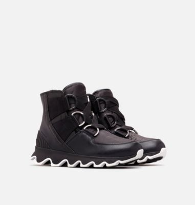 kinetic short lace up booties