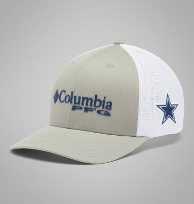 Columbia PFG Mesh Ball Cap - Dallas Cowboys - S/M - Grey