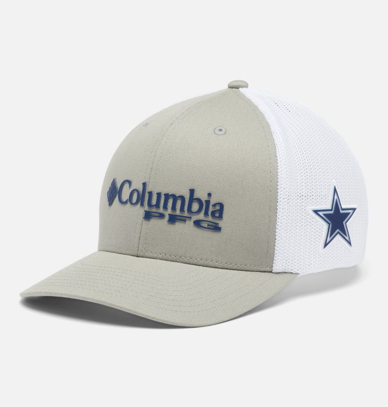 Columbia PFG Mesh Ball Cap - Dallas Cowboys - S/M - Grey