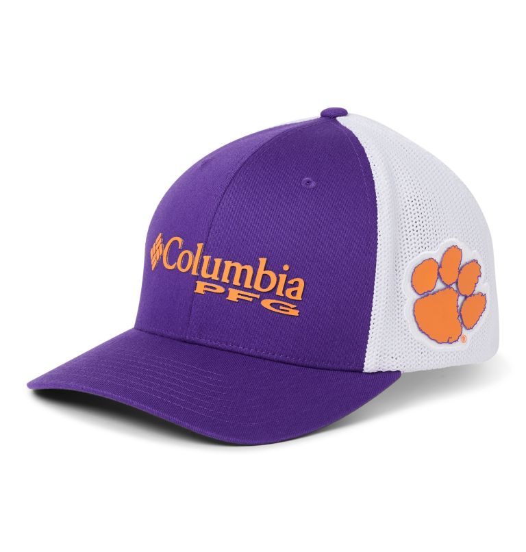 PFG Mesh Ball Cap - Clemson, Color: CLE - Vivid Purple, image 1
