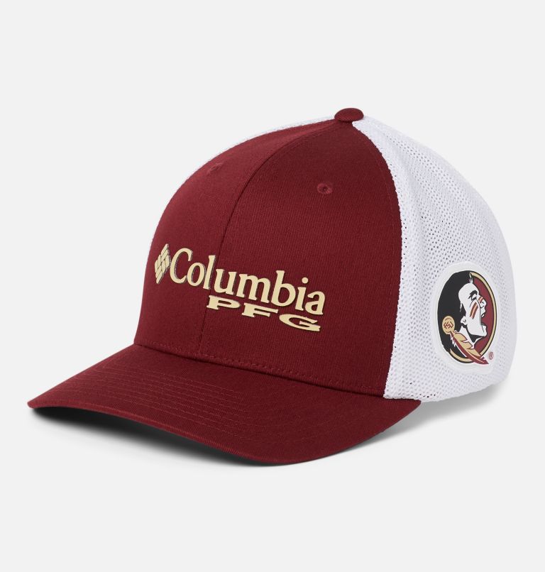 Columbia Sportswear PFG Fish Flag Mesh FlexFit Fitted Baseball Cap -  Charcoal Fitted Baseball Caps