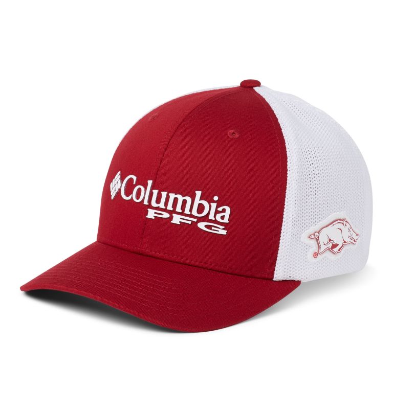 Columbia Arkansas Razorbacks PFG Mesh Flex Hat